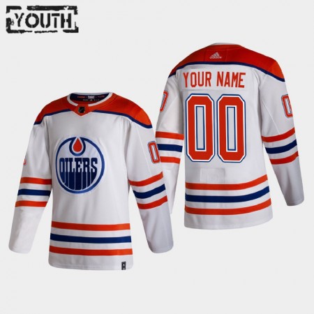 Camisola Edmonton Oilers Personalizado 2020-21 Reverse Retro Authentic - Criança